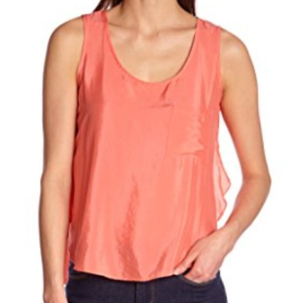 BCBGeneration Flutter Back Tank Top